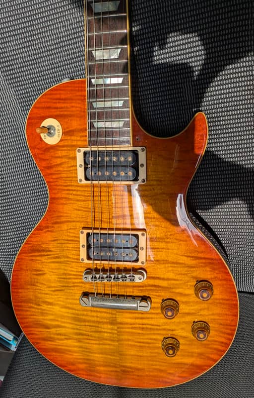 1981 Greco Super Real EGF1200 – 4,0 Kg, Dry Z PAFs, Cherry Sunburst Nitro, Japan, MIJ, FujiGen image 1