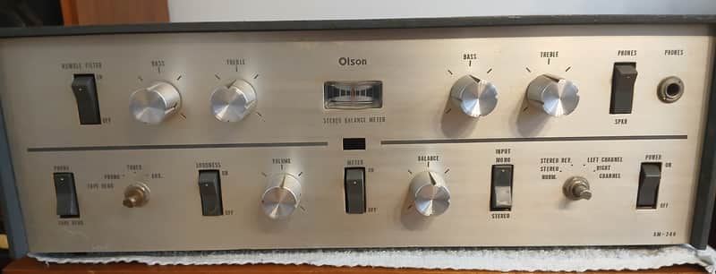 Vintage Olson Am-240 Tube Stereo Amplifier image 1