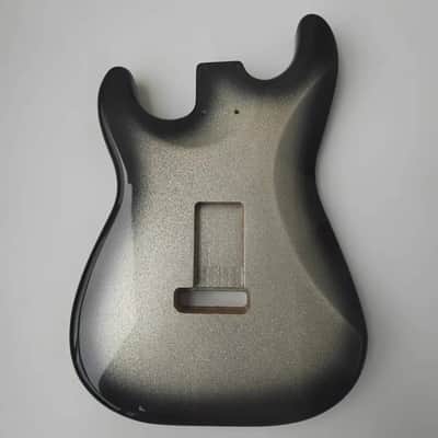 Black Burst Alder Guitar Body SSH Strat Style image 3