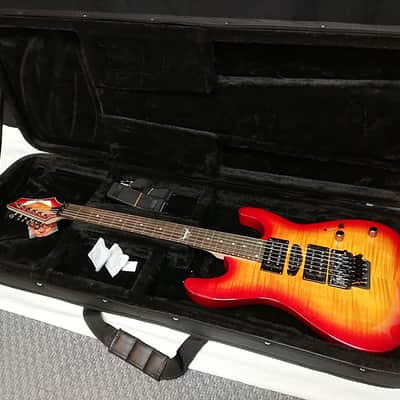 DEAN Custom 380 Floyd electric GUITAR new Trans Amber w/ Light CASE - Tremolo image 1