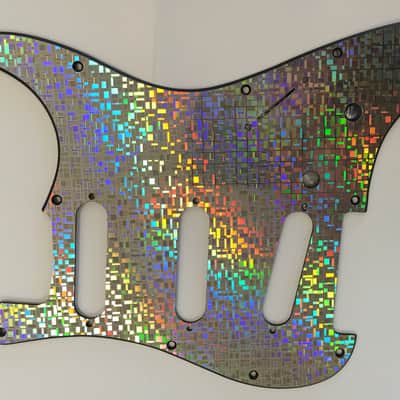 WD Stratocaster Iridescent Pickguard 80s NOS image 4