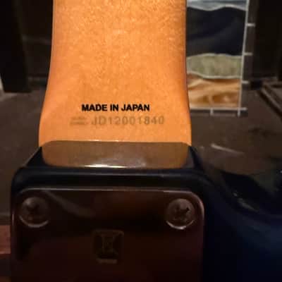 Fender Kurt Cobain Mustang 2012 - 2013 Dark Lake Placid Blue with Stripe image 6