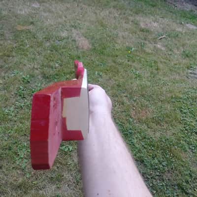 Mosrite Bluesbender Red Husk Body and Neck Vintage image 12