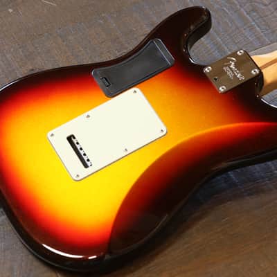 MINTY! 2014 Fender American Deluxe Stratocaster Plus Mystic 3-Color Sunburst w/ Personality Cards + COA OHSC image 12