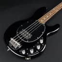 Music Man Stingray Neck Through 4 String Bass, Black, With Case