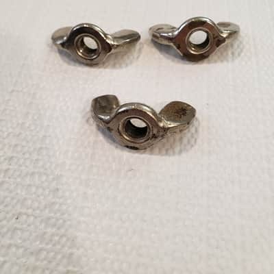 Cymbal Stand Wing Nuts 1940s - 3 In Total…Nickel….Worldwide Shipping… image 2