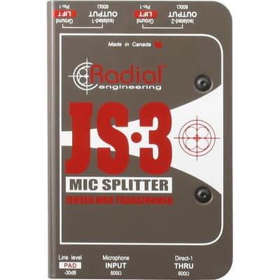 Radial JS3 Microphone Splitter imagen 1