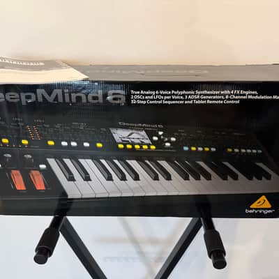 Behringer DeepMind 6 37-Key 6-Voice Polyphonic Analog Synth 2017 - Present - Black image 4