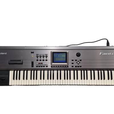 Roland Fantom - Workstation Keyboard - Silver/Black - Good w/ Soft Case, Power Cable