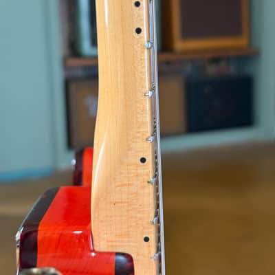2001 Fender American ’90s Telecaster Thinline SOT Sunset Orange Transparent w/ Hipshot B/G Bender & Drop-D + G&G Case image 6