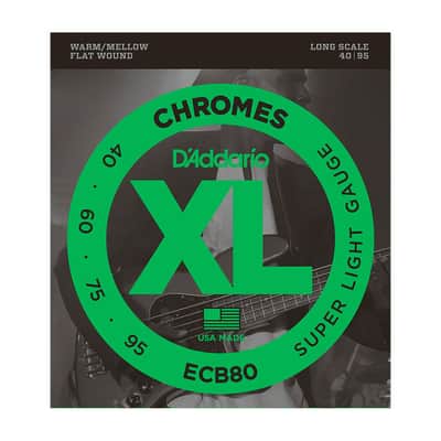 ECB80 Chromes Bass Light 40-95 Long Scale D'Addario image 1