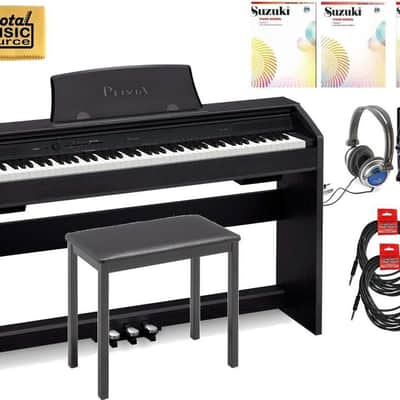 Casio Privia PX-760 88-Key Digital Piano Pro Bundle - Black, PX760BK PRO image 1