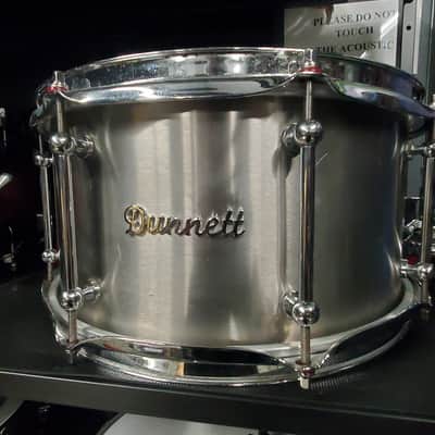 Dunnett "Bridge" 14x6.5 Brushed Steel Snare Drum 2012 - Brushed Stainless Steel image 5