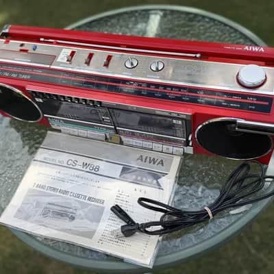 AIWA CS-W88 Rare Vintage Boombox Fully Working Double Cassette Japan Warranty image 19