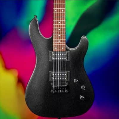 Cort KX Series Double Cutaway KX100 Electric Guitar Black Metallic image 4