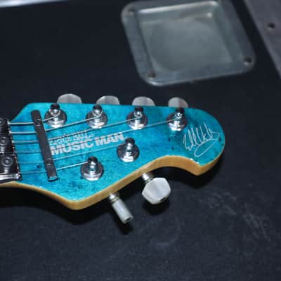Ernie Ball Music Man Eddie Van Halen Signature Floyd w/case Killer Quilt, Mint image 5
