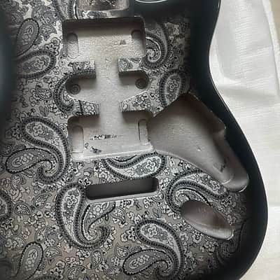 Black Vintage Amoeba Black Guitar Mahogany Strat Stratocaster Style Body image 6