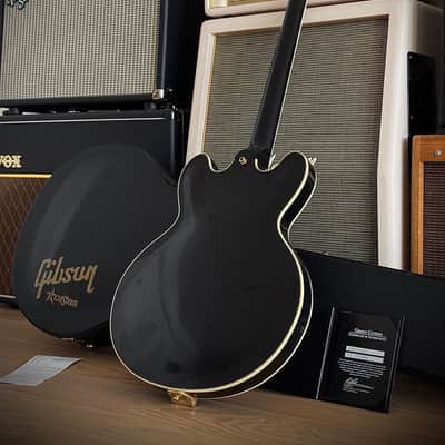 Gibson Custom Shop ES-355 Reissue "Black Beauty" Keith Richards Look, Ebenholz, Bigsby, Classic 57 PU´s ​ 2011 - Ebony image 9