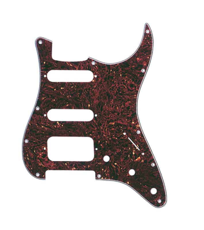 Fender Pickguard Stratocaster H/S/S 11-Hole Mount Tortoise Shell 4-Ply image 1