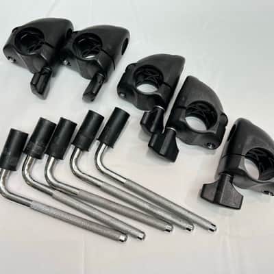 FIVE Roland MDH-10U V-Drum Cymbal Rack Clamp MDH10U Mount L-Rod MDC10U image 2