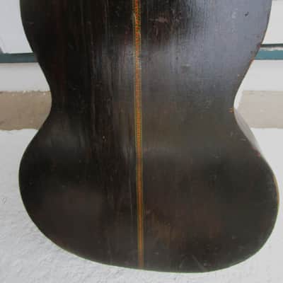 Stella Parlor Guitar, 1900's, Jersey City N.J. Restored, "Bluesmobile", Case image 9
