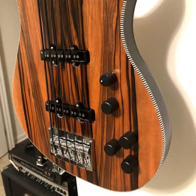 LKUSTOMS 5 string Jazz bass 2024 - Clear Lacquer image 2