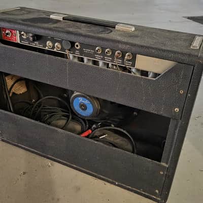 1966 Fender Fender Deluxe Reverb Blackface AB763 Vintage Tube Amp 1966 image 2