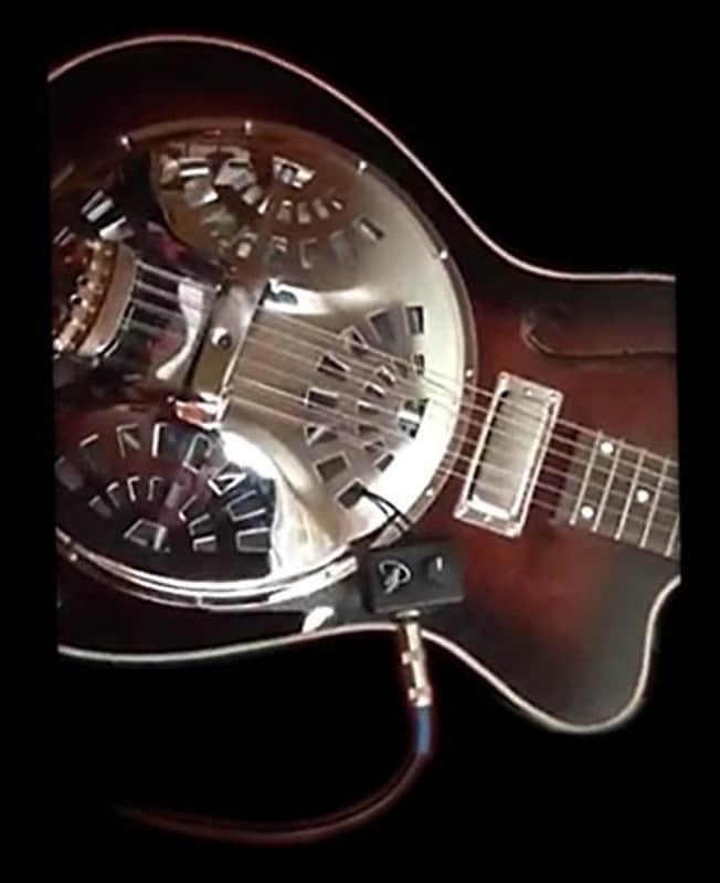 "THE GRIP" SQUARE NECK RESONATOR GUITAR PICKUP with FLEXIBLE MICRO-GOOSE NECK by Myers Pickups image 1