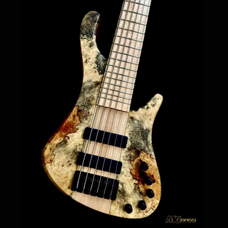 MGbass Africa Burl 6 strings - Bartolini pickup & preamp Gotoh tuning Hipshot bridge image 1