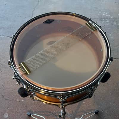 ~WOW!~ Craviotto Custom Shop 5.5x14" Mahogany Snare Drum with Walnut Inlay image 6