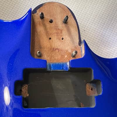 2010's Indonesian Jackson Pro Plus Series DKA Dinky Metallic Candy Blue Guitar Body Floyd Ready image 7