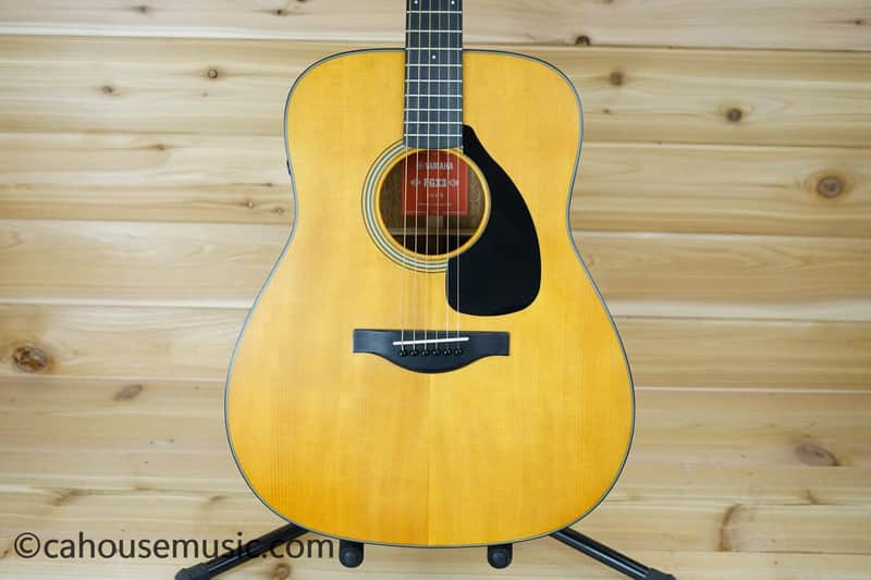 Yamaha FGX3 Red Label Dreadnought Acoustic-Electric Guitar - Natural image 1