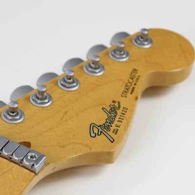 1989-1990 Fender Stratocaster Plus Maple Neck Wilkinson Nut w/Original Schaller Tuners 1980s E Series USA Strat image 9