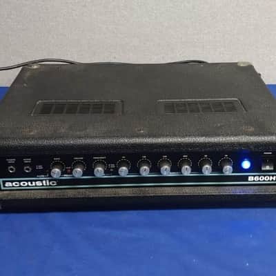 Acoustic B600H 600W Bass Amp Head Speakon and 1/4" Speaker Outputs Tested Good image 2