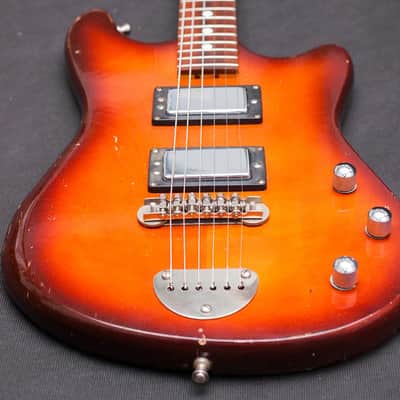 Vintage DEFIL Tosca 1987 Tobacco Sunburst Jaguar Shape image 10