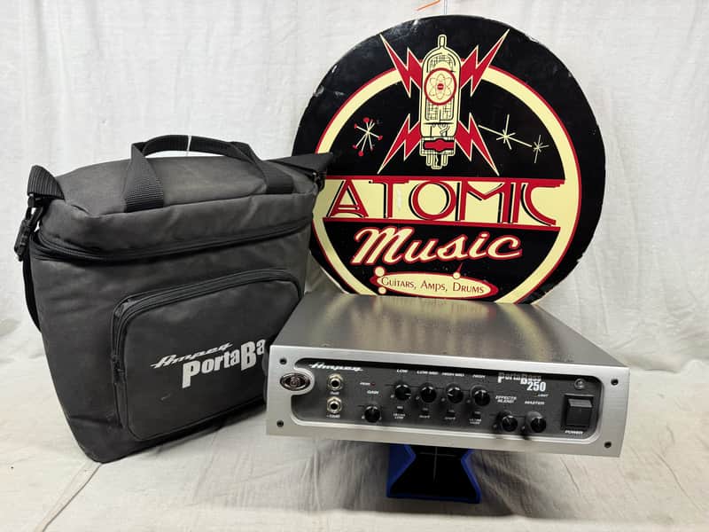 Ampeg PortaBass 250 Bass Amplifier Head with Bag image 1