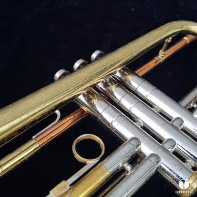 1963 BIG BELL C.G. Conn 6B Victor coprion leadpipe trumpet case mouthpiece gamonbrass image 16