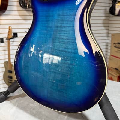 PRS SE Hollowbody II Electric Guitar - Faded Blue Burst w/OHSC & PLEK*D #782 image 12