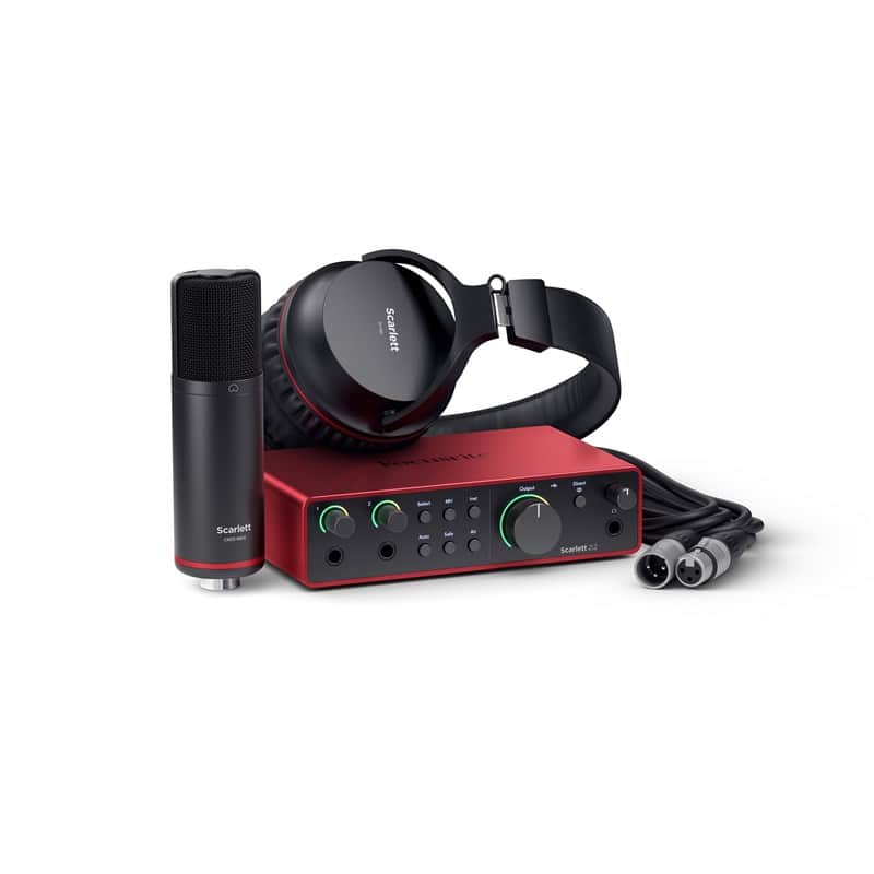 Focusrite Scarlett 2i2 4th Gen USB Audio Interface Studio Bundle image 1