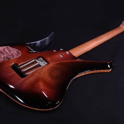 Dean Gordon Virtus 6 Quilt Maple Trans Purple Burst Electric Guitar With Soft Case USED image 8