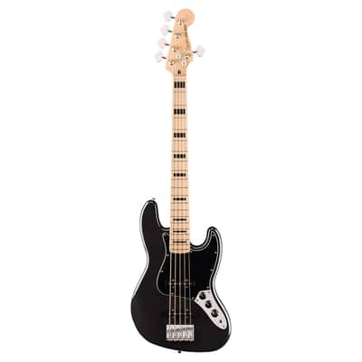Squier Affinity Series Active Jazz Bass V MN BKM image 1