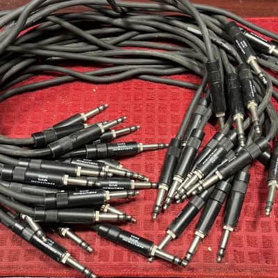 Whirlwind / ADC 24 position 1/4" patch bay and patch cables image 5