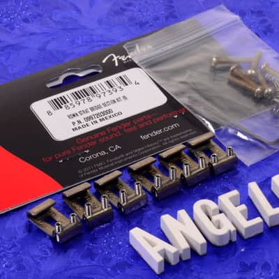 Fender Road Worn Aged Stratocaster Bridge Saddle Kit, 0997203000 image 1