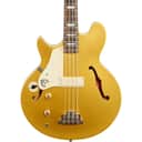 Epiphone Jack Casady Electric Bass, Left-Handed, Metallic Gold