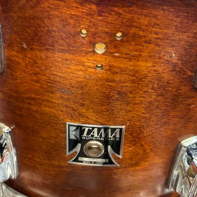 Tama 3 - piece Superstar drum set (314-2166) 80's - Satin Mahogany image 14