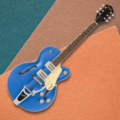 Gretsch G2420T Streamliner Hollow Body 6-String Right-Handed Electric Guitar with Laminated Maple Body, Bigsby B60 Vibrato Tailpiece and Laurel Fingerboard (Fairlane Blue) image 5