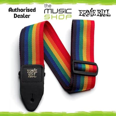 Ernie Ball Polypro Rainbow Adjustable 2" Guitar/Bass Strap - 4044 image 1