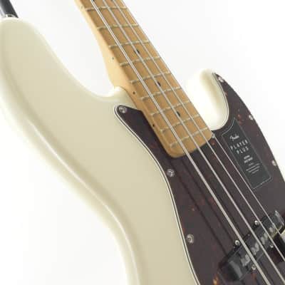 Fender Player Plus Jazz Bass with Maple Fretboard 2024 Olympic Pearl image 8