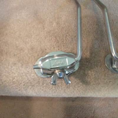 Ludwig (2) vintage 1960s super classic bass drum legs/spurs & mounts mint! image 5
