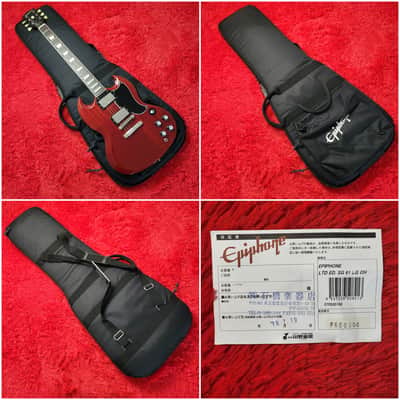 Epiphone Limited Edition '61 SG LQ Lacquer SG Standard 2006 - Cherry - All Original With Original Gigbag - Made In Japan MIJ image 25